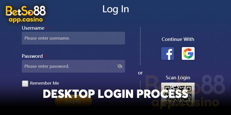 Desktop Login Process